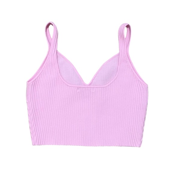 Pink Cropped Tank Top - Picture 3 of 3
